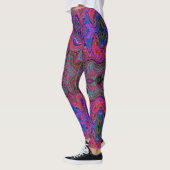 Trippy-patroon voor Wavy Blue en Rainbow Red Leggings (Links)