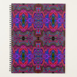 Trippy-patroon voor Wavy Blue en Rainbow Red Planner