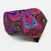 Trippy-patroon voor Wavy Blue en Rainbow Red