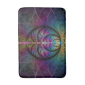 Trippy Patterned Kleurrijke Abstracte Fractal Art Badmat (Voorkant Verticaal)