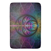Trippy Patterned Kleurrijke Abstracte Fractal Art Badmat (Voorkant Verticaal)