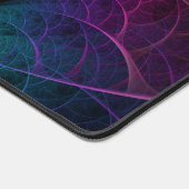 Trippy Patterned Kleurrijke Abstracte Fractal Art Bureaumat (Hoek)