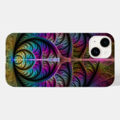 Trippy Patterned Kleurrijke Abstracte Fractal Art Case-Mate iPhone Case (Achterkant (horizontaal))