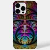 Trippy Patterned Kleurrijke Abstracte Fractal Art Case-Mate iPhone Case (Achterkant)