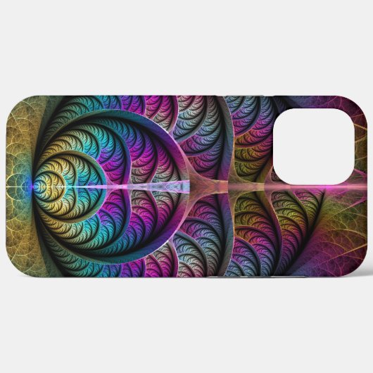 Trippy Patterned Kleurrijke Abstracte Fractal Art Case-Mate iPhone Case (Achterkant (horizontaal))