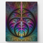 Trippy Patterned Kleurrijke Abstracte Fractal Art Fotoplaat (Voorkant)