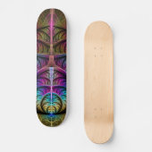 Trippy Patterned Kleurrijke Abstracte Fractal Art Persoonlijk Skateboard (Voorkant)