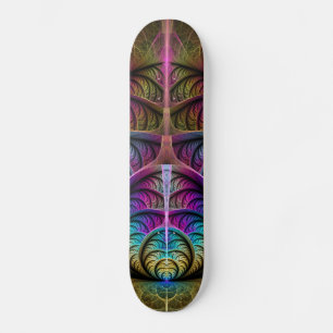 Trippy Patterned Kleurrijke Abstracte Fractal Art Persoonlijk Skateboard