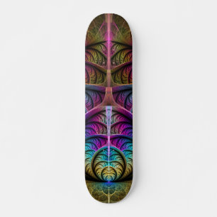 Trippy Patterned Kleurrijke Abstracte Fractal Art Persoonlijk Skateboard