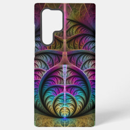Trippy Patterned Kleurrijke Abstracte Fractal Art Samsung Galaxy Hoesje