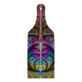 Trippy Patterned Kleurrijke Abstracte Fractal Art Snijplank (Voorkant)