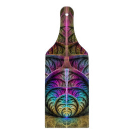 Trippy Patterned Kleurrijke Abstracte Fractal Art Snijplank