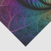 Trippy Patterned Kleurrijke Abstracte Fractal Art Tissuepapier (Detail)