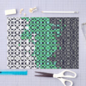 Trippy Pixelated Abstract Neutrois Pride Flag Tissuepapier (Craft)