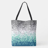 Trippy Pixelated Abstracte Frayromantische Pride F Tote Bag (Achterkant)