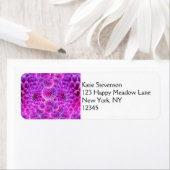 Trippy Pom Pom Dahlia Flowers Etiket (Insitu)