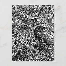 Trippy Portret Briefkaart