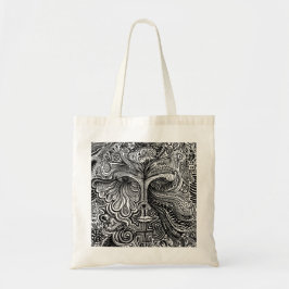 Trippy Portret Tote Bag