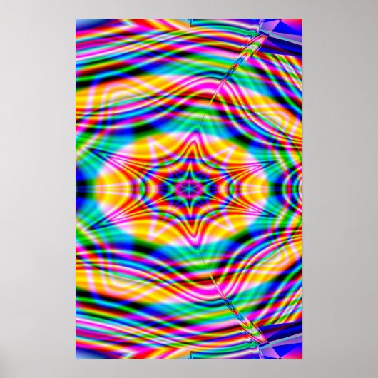 Trippy Poster: Abstracte Psychedelische Poster (Voorkant)