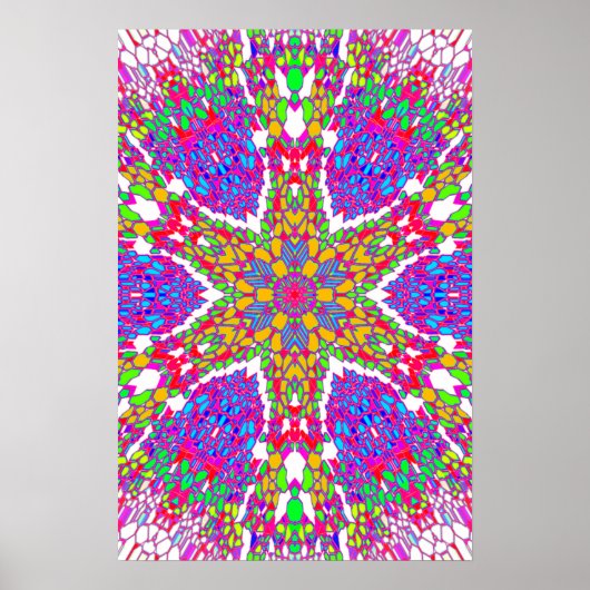 Trippy Poster: Abstracte Psychedelische Poster (Voorkant)