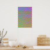 Trippy-Poster: CMYK Abstract Poster (Keuken)