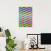 Trippy-Poster: CMYK Abstract Poster (Thuiskantoor)