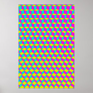 Trippy-Poster: CMYK Abstract Poster