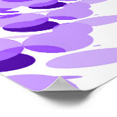 Trippy-Poster: Paars Abstract kunstwerk Poster (Hoek)