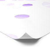 Trippy-Poster: Paars Abstract kunstwerk Poster (Hoek)