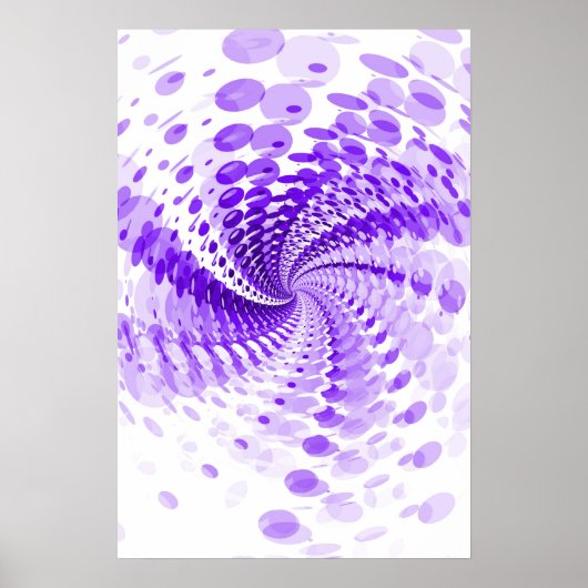 Trippy-Poster: Paars Abstract kunstwerk Poster (Voorkant)
