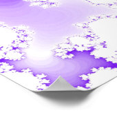 Trippy Poster: Paarse fractal Poster (Hoek)