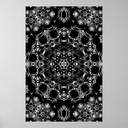 Trippy Poster: Psychedelic Kaleidoscope Artwork Poster (Voorkant)