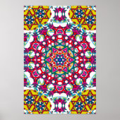 Trippy Poster: Psychedelic Kaleidoscope Artwork Poster (Voorkant)