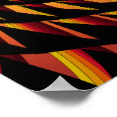 Trippy-Poster: Spiral van zaagtanden Poster (Hoek)