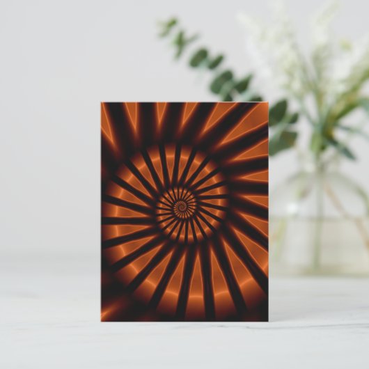 Trippy Psychedelic Backlighting Fine Fractal Briefkaart (Staand voorkant)