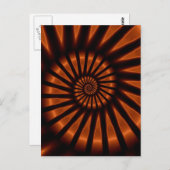 Trippy Psychedelic Backlighting Fine Fractal Briefkaart (Voorkant / Achterkant)