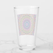 Trippy Psychedelic Kaleidoscope Glass Glas (Achterkant)