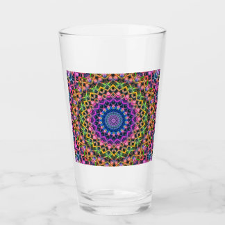 Trippy Psychedelic Kaleidoscope Glass Glas