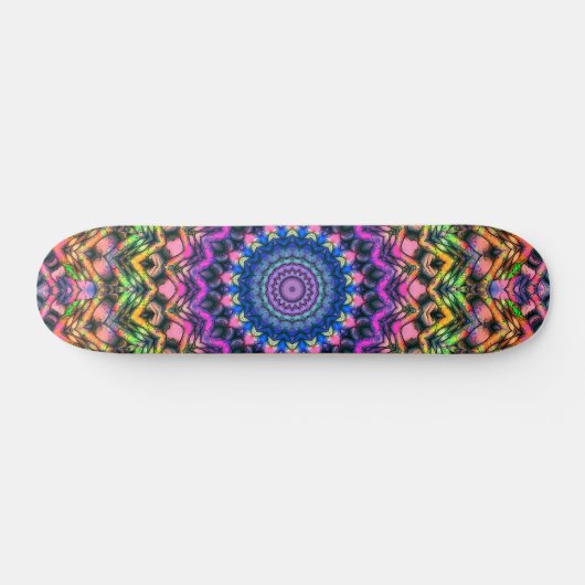 Trippy Psychedelic Kaleidoscope Skateboard (Horizontaal)