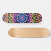 Trippy Psychedelic Kaleidoscope Skateboard (Horizontaal)
