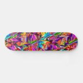Trippy Psychedelic Multicolor Swirls Schaats Deck Persoonlijk Skateboard (Horizontaal)