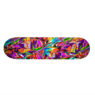 Trippy Psychedelic Multicolor Swirls Schaats Deck Persoonlijk Skateboard