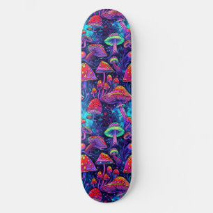 Trippy Psychedelic Mushroom Skateboard