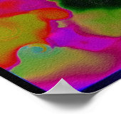 Trippy Psychedelic Skull Verborgen Afbeeldingen Po Poster (Hoek)