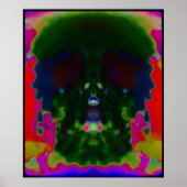Trippy Psychedelic Skull Verborgen Afbeeldingen Po Poster (Voorkant)