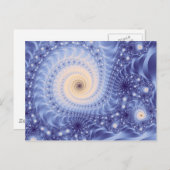 Trippy Psychedelic Starstorm Fine Fractal Briefkaart (Voorkant / Achterkant)
