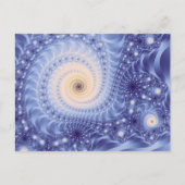 Trippy Psychedelic Starstorm Fine Fractal Briefkaart (Voorkant)