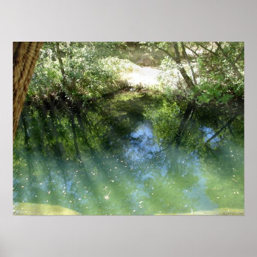 trippy psychedelic water poster (Voorkant)