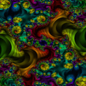 Trippy Psychedelische Fractale Regenboog Sticker