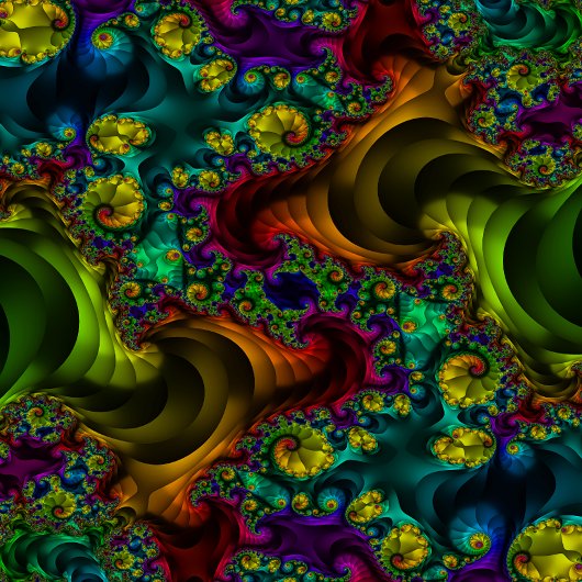 Trippy Psychedelische Fractale Regenboog Sticker